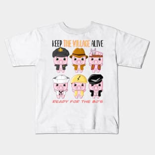 Village Pigs Kids T-Shirt